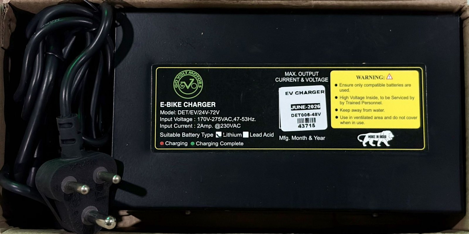 54V EV Charger